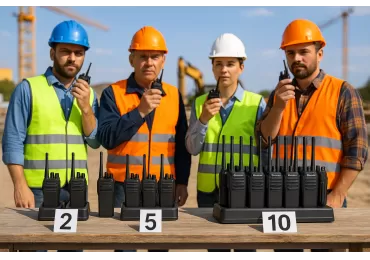  Şantiye Sahalarında Kiralık Telsiz Paketleri